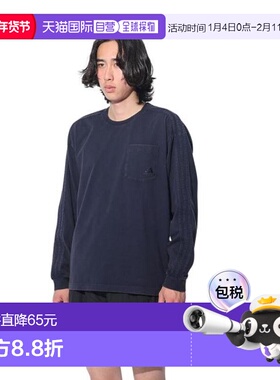 日本直邮adidas 三条纹WASH长袖T恤 [KUE34-JE0946] 长袖T恤