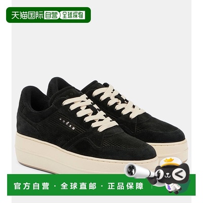 1h可退 香港直邮Hogan 女士 Skyscraper 绒面革防水台运动鞋