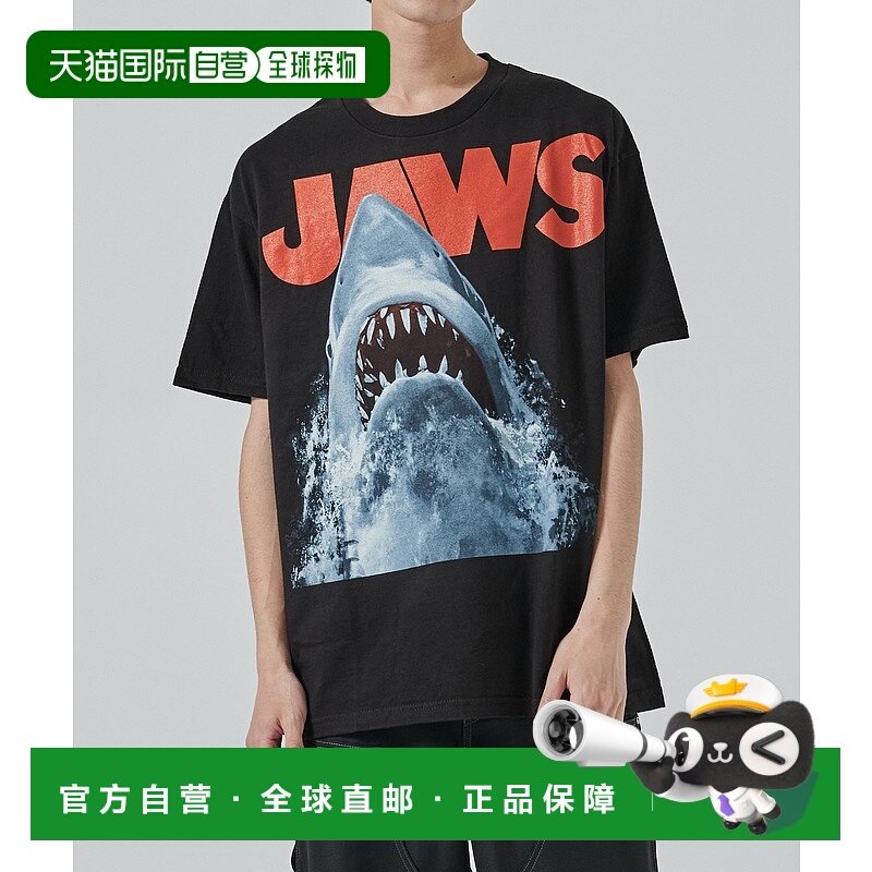 1h可退 日本直邮F-LAGSTUF-F男士JAWS印花短袖T恤 115422048