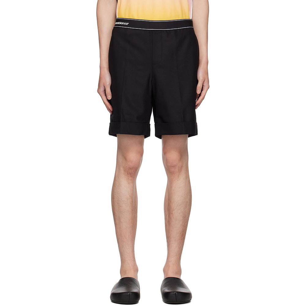 潮奢 Casablanca 男士 黑色 Sports Tailoring 短裤 MPF24TR22301