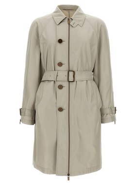 BURBERRY 男士夹克 8107233CASTLE SS2025 灰色 Car coat silk