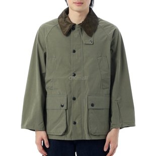 韩国直邮Barbour OS Peached Bedale男款休闲夹克外套宽松绒领