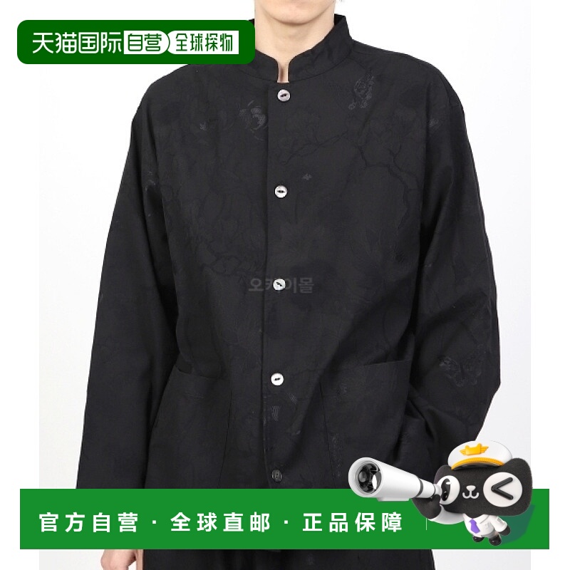 韩国直邮NEEDLES SC系列长袖衬衫 黑色 蝴蝶花卉图案 OT165