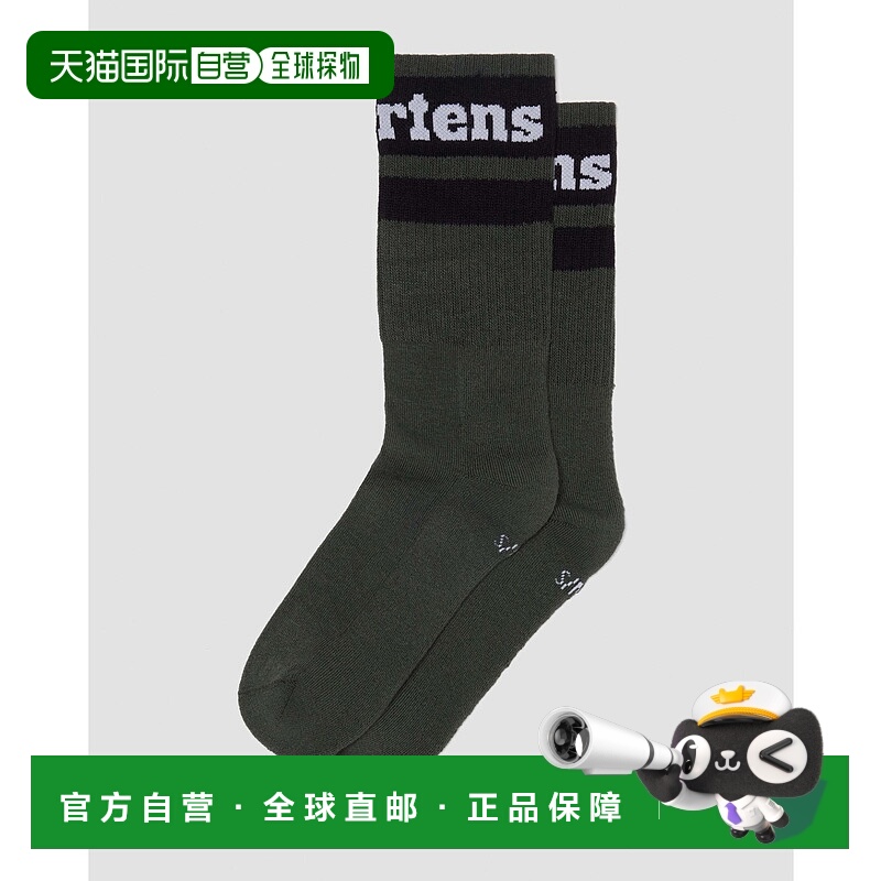 1h可退 日本直邮Dr.Martens 男女同款 有机棉混纺 中筒袜 AC68130