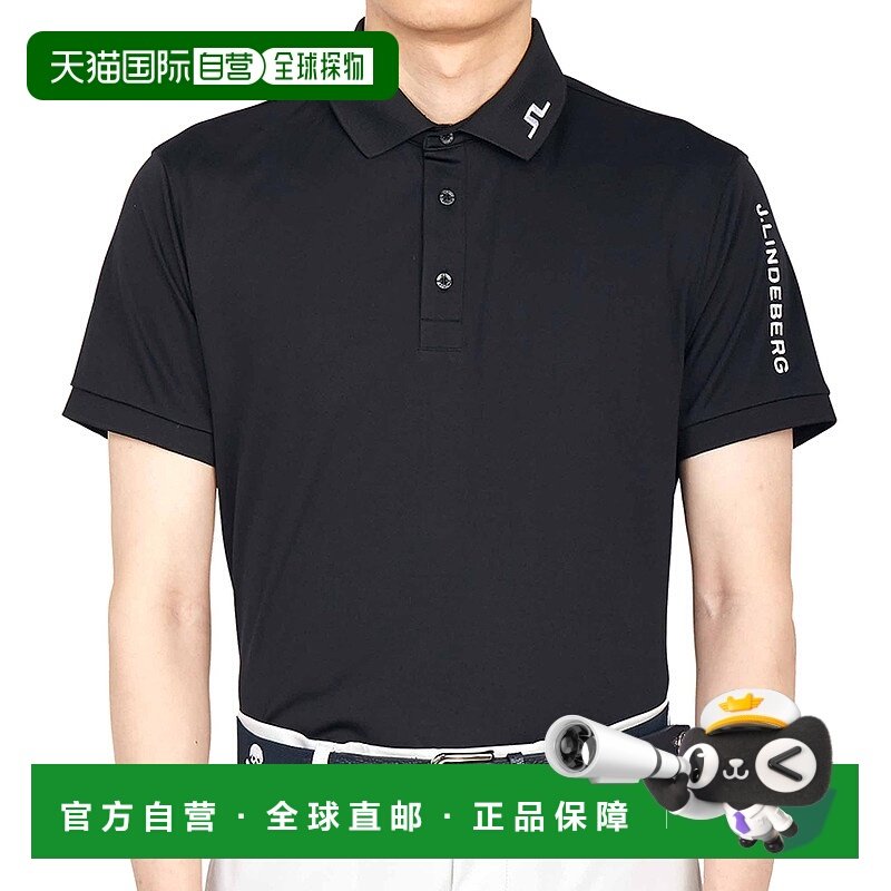 1h可退 韩国直邮j.lindeberg 男士 高尔夫衬衫运动短袖