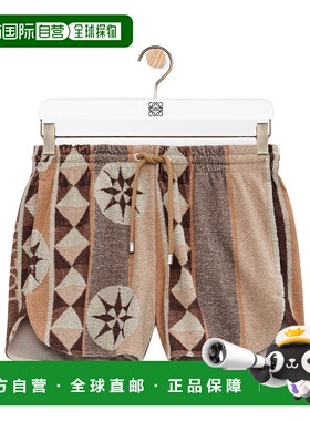 香港直邮Loewe 毛圈棉提花短裤 S616Y1KX04罗意威