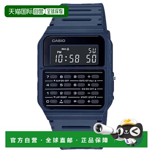 自营Casio Men's Vintage Calculator Watch with Blue Band - CA