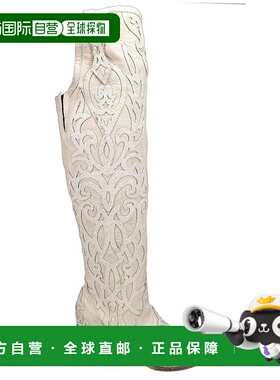 1h可退 【美国直邮】Corral Boots Glitter and Tooled Inlay Kne