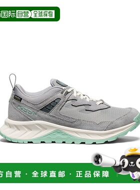 日潮跑腿keen科恩 女士高帮防水徒步鞋 Alloy/Lichen 23新款透气