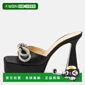 Sandal Black 自营Mach Bow Mach Double Slide Satin Platform