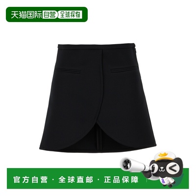 付款1h内可退 香港直邮潮奢 Courreges 女士 黑色 Ellipse 短裙 2