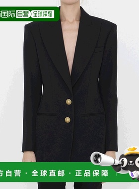 香港直邮BALMAIN 女士西服 CF1SE055WC090PA CO 黑色 Wool Single