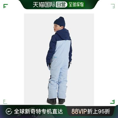 日潮跑腿Burton伯顿儿童滑雪服蓝色户外御寒保暖防风百搭