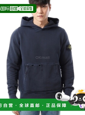 韩国直邮STONE ISLAND 61041 OLD效果棉质斜角抓绒连帽运动衫（81
