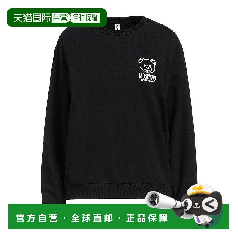 1h可退 香港直邮Moschino 莫斯奇诺 女士 汗衫 black黑色 舒适时