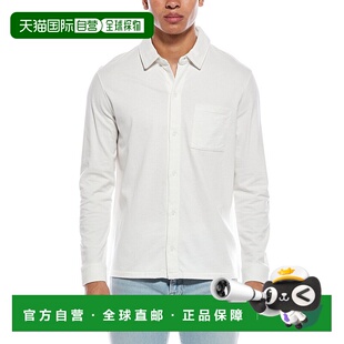 自营vince文斯毛衣纽扣衬衫 美国奥莱直发 白色