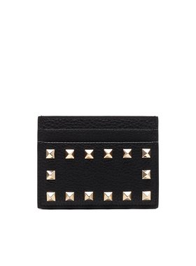 VALENTINO 女士钱包 4W2P0486VSH0NO CO 黑色 铆钉细节卡包
