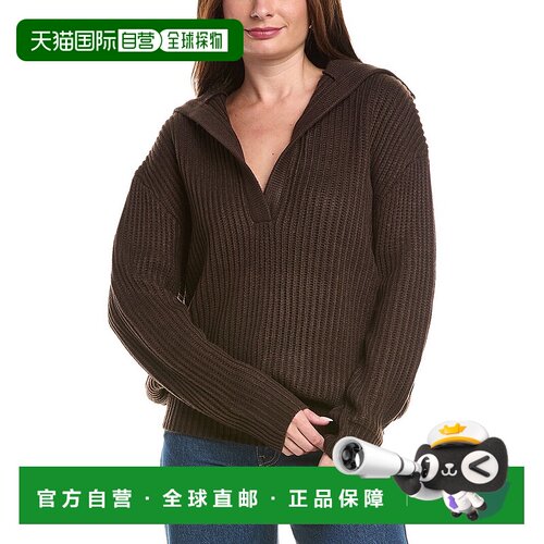 自营SER.O.YA Shy Oversized Sweater Dress - brown 美国奥莱直