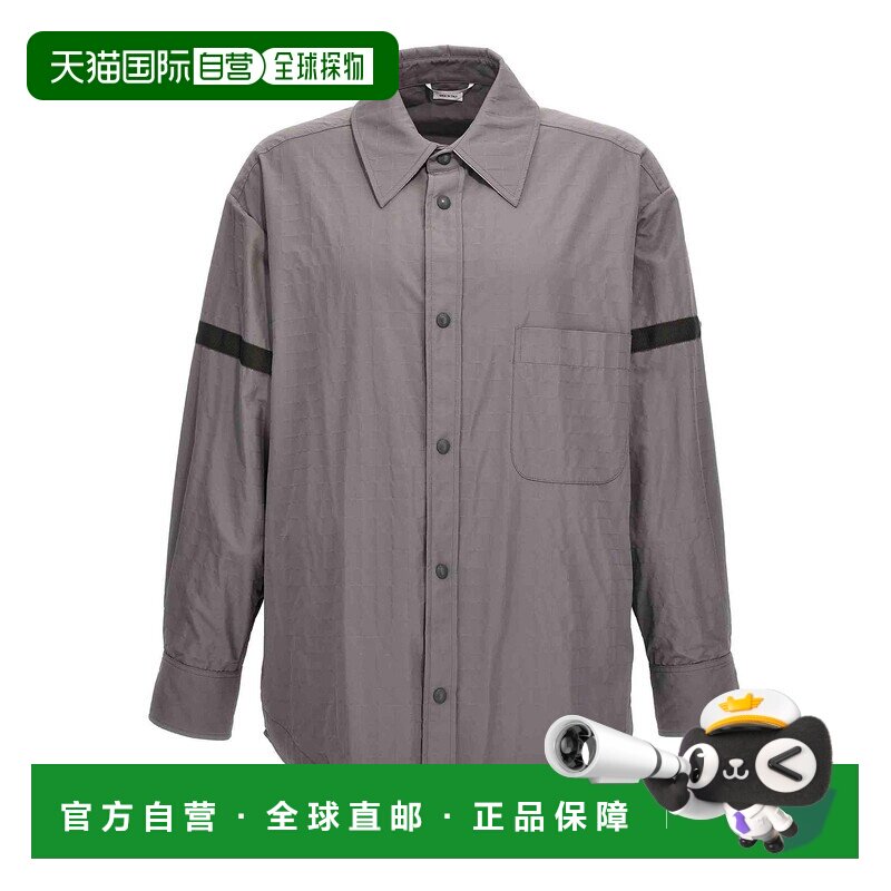 香港直邮THOM BROWNE 男士衬衫 MJO165OF0496055 SS2024 灰色男装