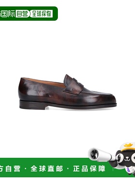 1h可退 香港直邮John Lobb 男士 棕色平底鞋 LOPEZDARK brown棕色