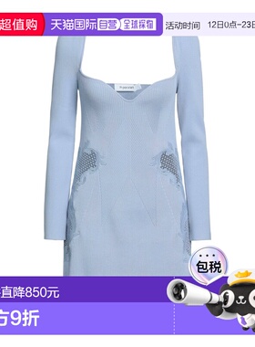 1h可退 香港直邮潮奢 Self-Portrait 女士 短款连衣裙 purple紫色