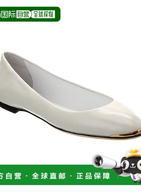 自营 Giuseppe Zanotti Amur 2.0 皮革平底鞋 - 白色 美国奥莱直