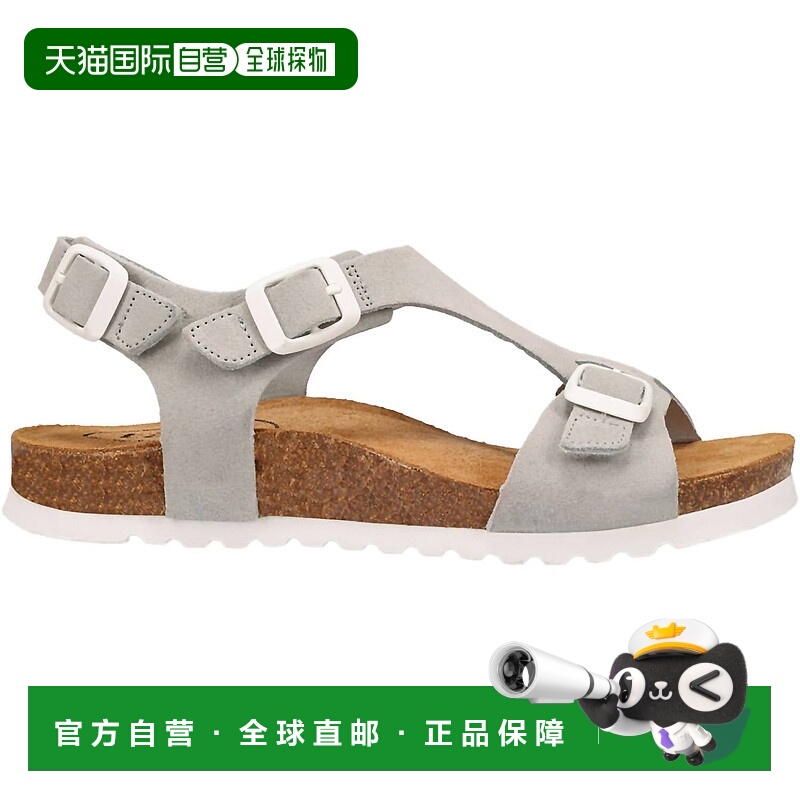 自营taos浅灰色/白色女式Mvp带扣绒面凉鞋 美国奥莱直发