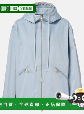 1h可退 香港直邮Moncler 盟可睐 女士 Cassiopea 连帽华达呢夹克