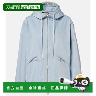 1h可退 香港直邮Moncler 盟可睐 女士 Cassiopea 连帽华达呢夹克
