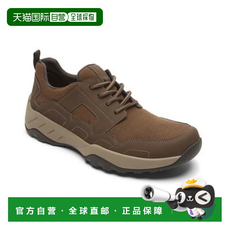 自营 Rockport XCS Riggs运动鞋男式棕色皮革低帮休闲鞋JOBB830-
