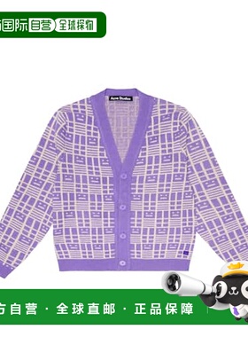 1h可退 香港直邮Acne Studios 艾克妮 女童 Face 羊毛针织开衫童