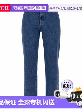 香港直邮A.P.C. 女士牛仔裤 COHTDF09131IAL CO 蓝色 腰带环牛仔