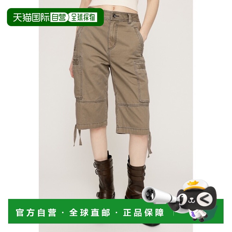 1h可退 日本直邮SLY 女士低腰复古洗旧中裤 030ISZ311411