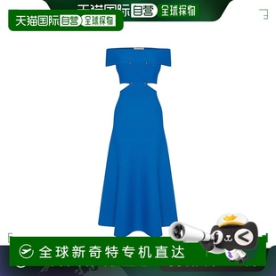 露肩斜纹中长连衣裙 McQueen 99新未使用 香港直邮Alexander
