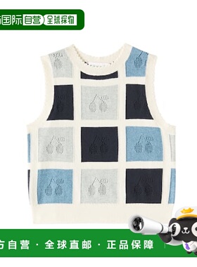 香港直邮Bonpoint 女童 Elda 棉质羊绒毛衣马甲童装