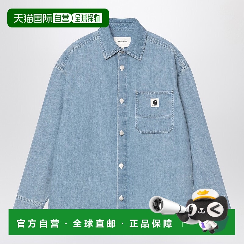 1h可退 香港直邮潮奢 CARHARTT WIP 女士 W L/S Marly 褪色设计蓝