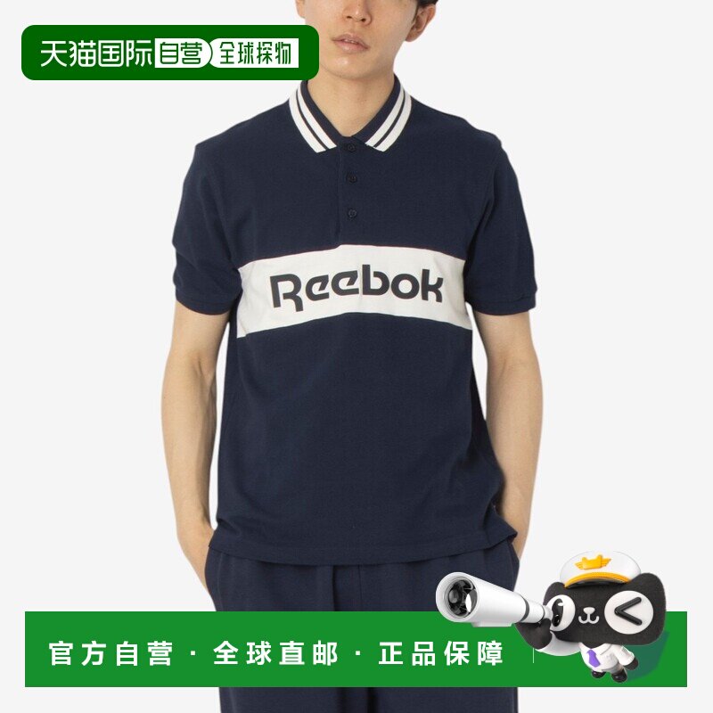 日本直邮Reebok 154377 草坪俱乐部 Polo 衫（海军蓝）
