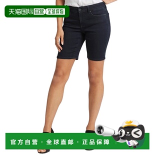 自营NYDJ埃拉午夜瀑布短款-蓝色 美国奥莱直发新款短裤