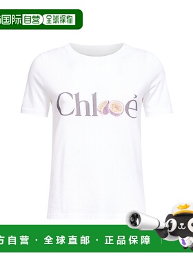 香港直邮CHLOÉ 女士T恤 CH26SJH08197101 SS2026 白色 T-SHIRT