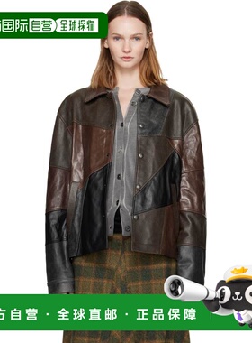 1h可退 香港直邮潮奢 Andersson Bell 女士 黑色 & 棕色拼接皮革