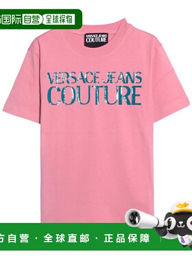 香港直邮VERSACE JEANS 女士T恤 79HAHE05CJ00E459 SS2025