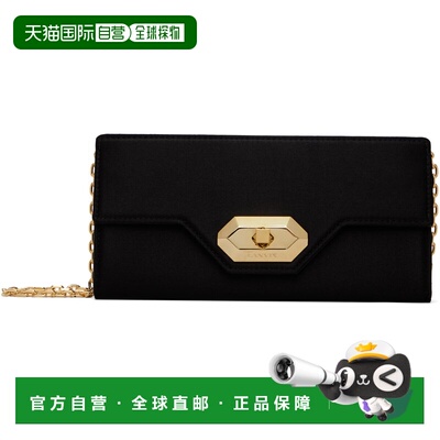 香港直邮潮奢 Lanvin 朗雯 女士 黑色 Invitation Evening Small