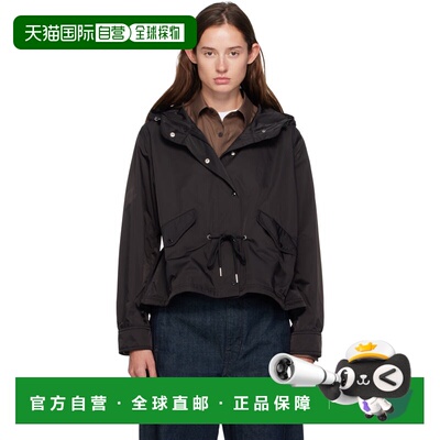 1h可退 香港直邮潮奢 Moncler 盟可睐 女士 黑色 Noizay Hooded P