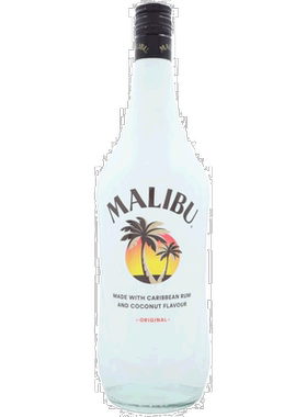 欧洲直邮Malibu马利宝西班牙朗姆酒21%1000ml口感芬芳绵密浓郁
