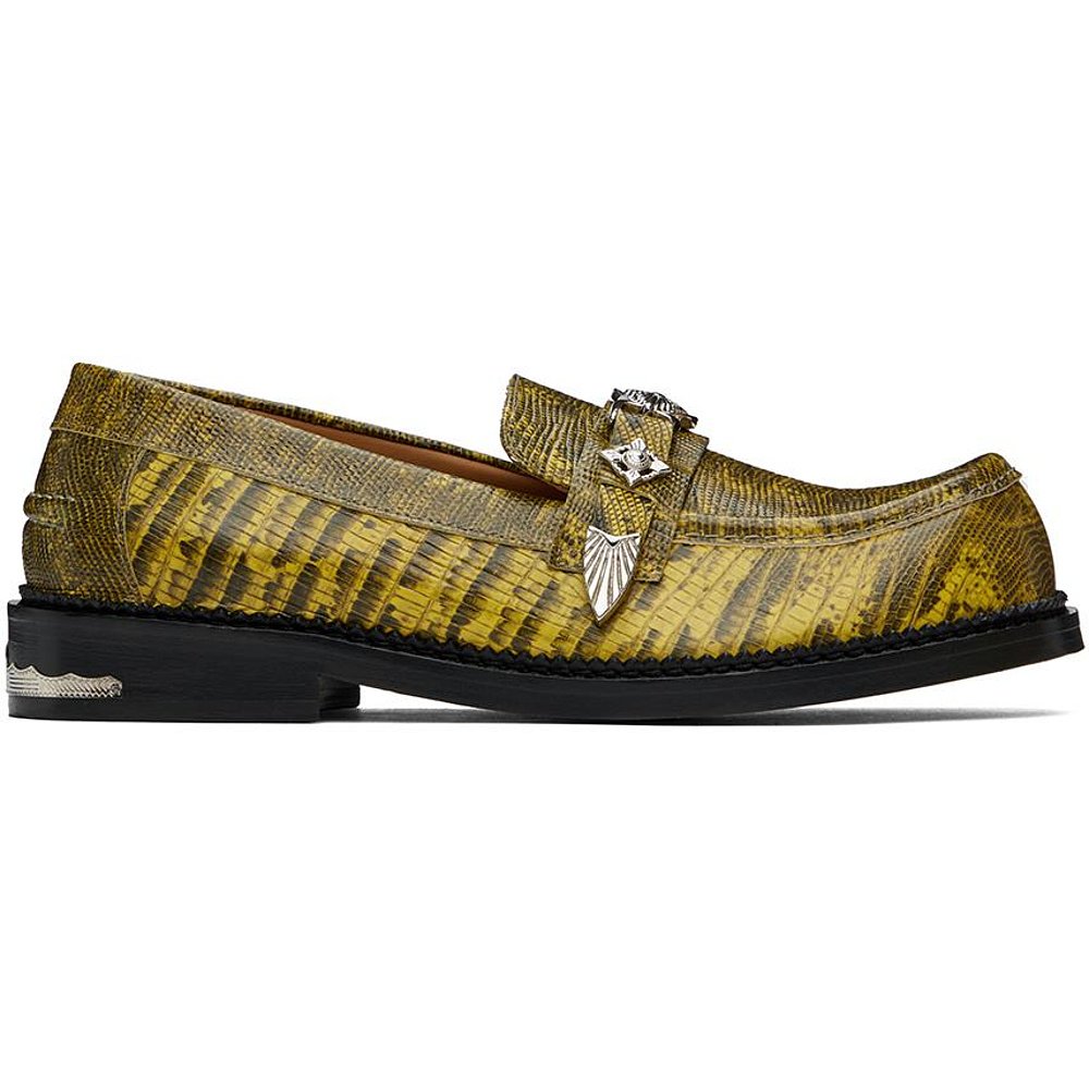 Toga Virilis|黄色鳄鱼压纹乐福鞋