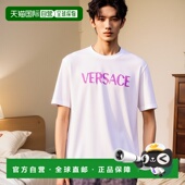 白色男装 香港直邮VERSACE 10133021A143802WX00 SS2025 男士 T恤