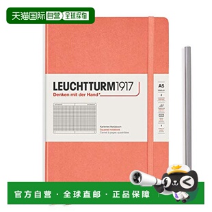 【日本直邮】LEUCHTTURM1917 笔记本 A5 方格 贝里尼粉色