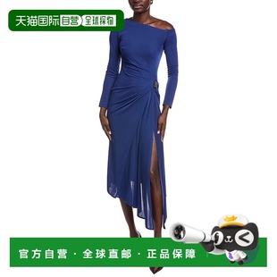Ruiz blue Ruched Dress 美国奥莱直发连衣裙 Midi 自营Carla