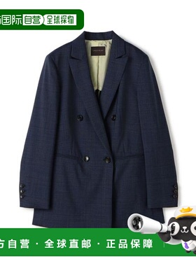 1h可退 日本直邮TOMORROWLAND 深蓝色 双排扣 西装夹克