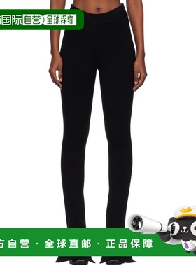 1h可退 香港直邮Courreges 女士 黑色 Bootcut Interlock 长裤 42